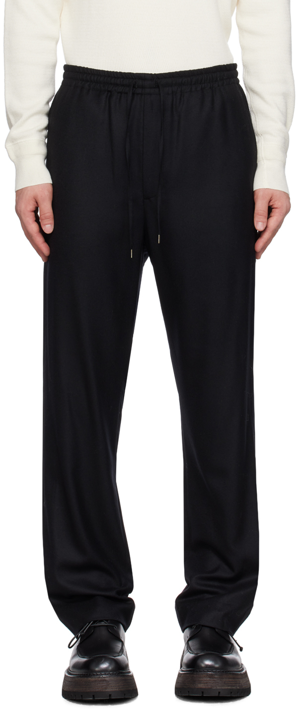 Black Super Light Easy Trousers