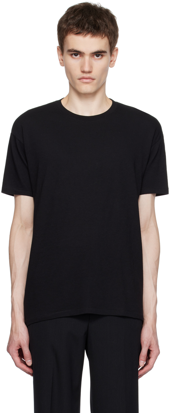 Black Seamless T-Shirt by AURALEE on Sale