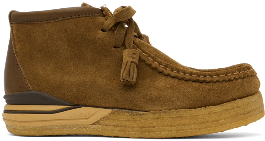 visvim: Brown Beuys Trekker-Folk Boots | SSENSE
