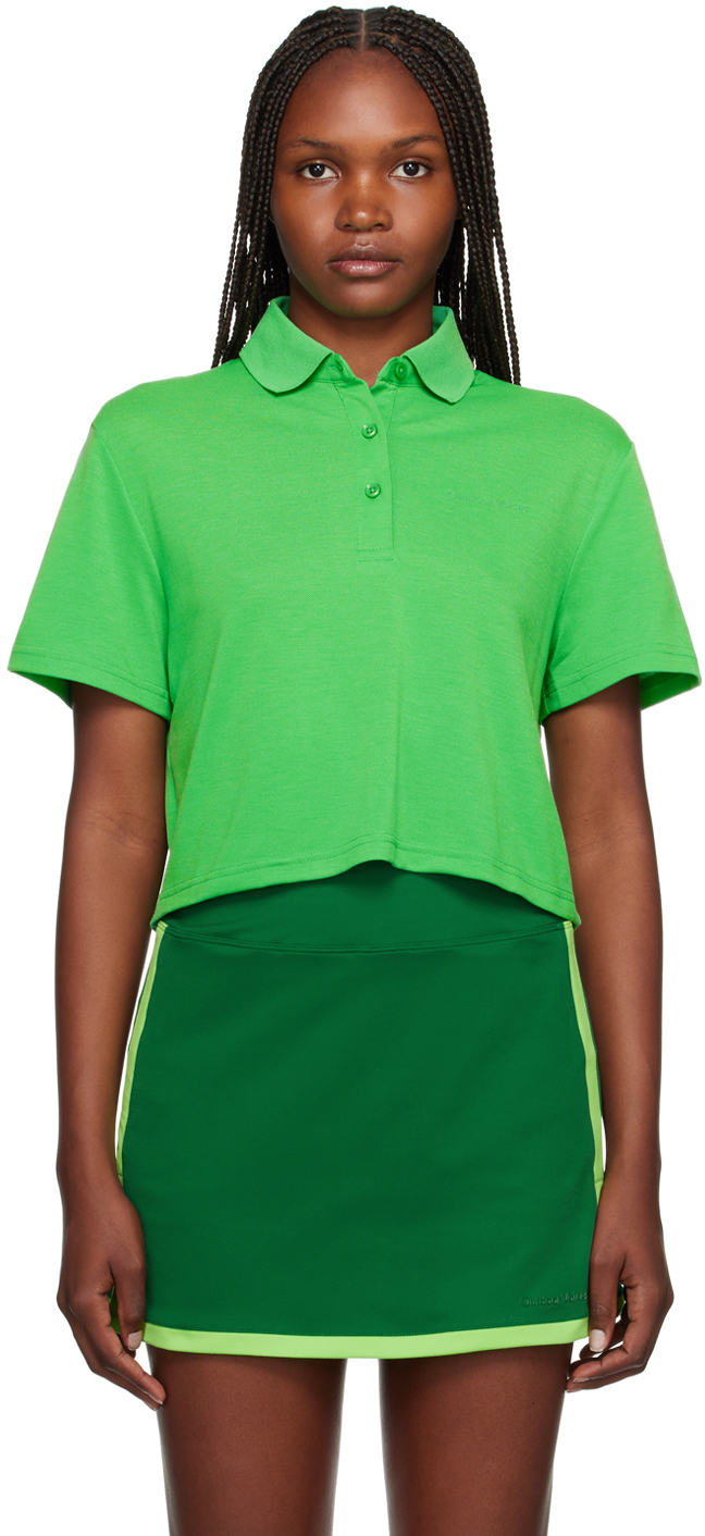 Shop Outdoor Voices Green Birdie Polo In Kelly Green