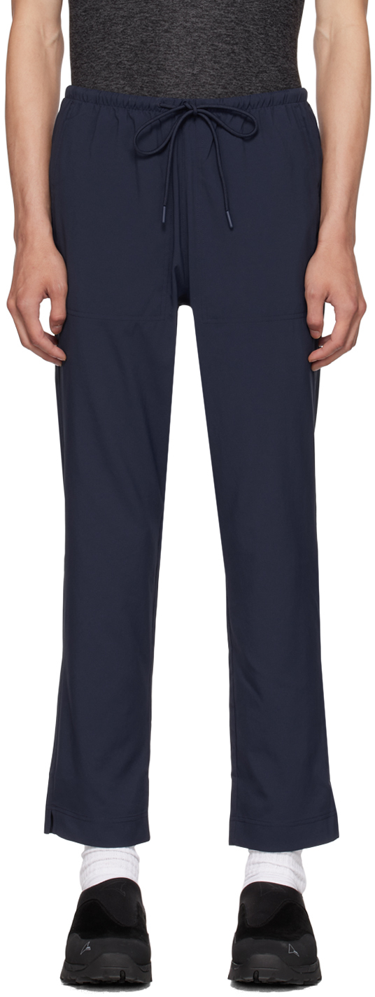 Navy SolarCool Tourist Track Pants by Outdoor Voices on Sale