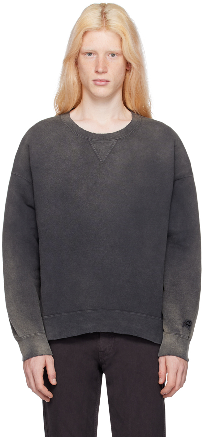 visvim: Gray Jumbo Crash Sweatshirt | SSENSE