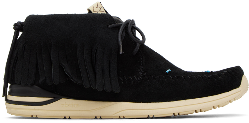 visvim: Black FBT Folk Sneakers | SSENSE Canada