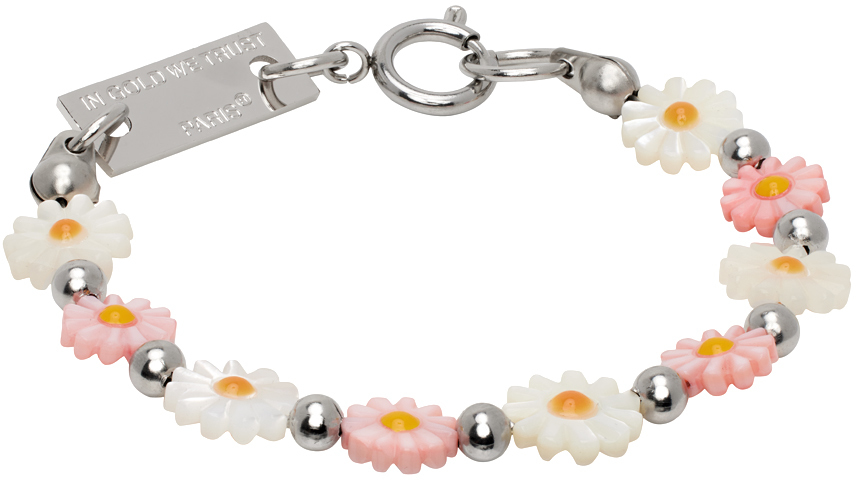 SSENSE Exclusive Pink & White Flower Bracelet