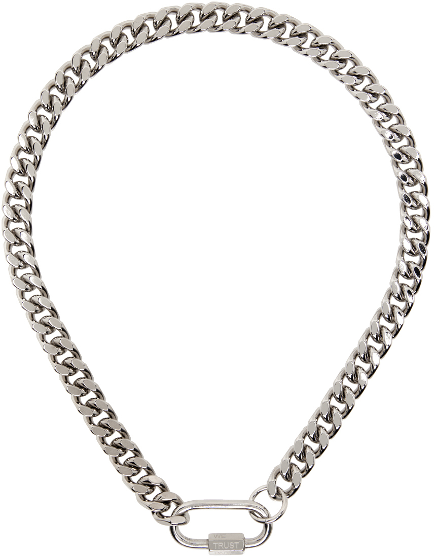 In Gold We Trust Paris Ssense Exclusive Silver & Gold Curb Chain