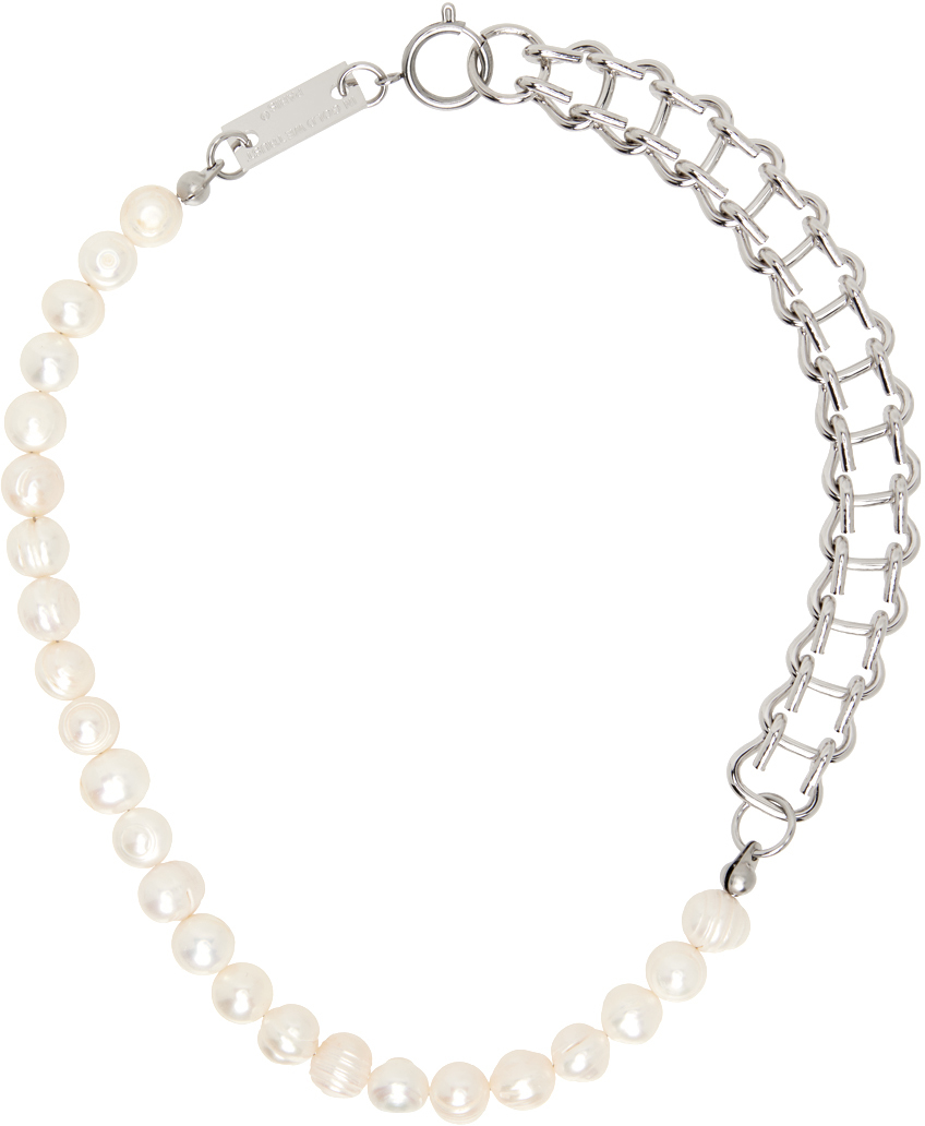 Silver Vintage Pearl Necklace
