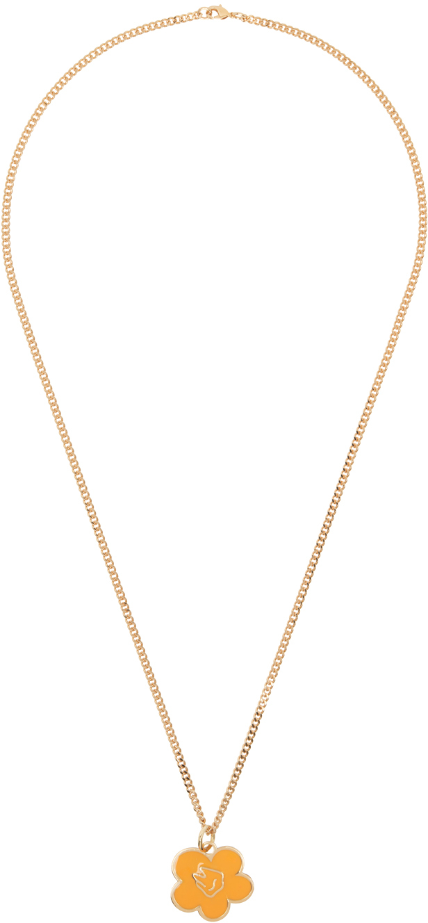 IN GOLD WE TRUST PARIS Gold Long Full Flower Necklace