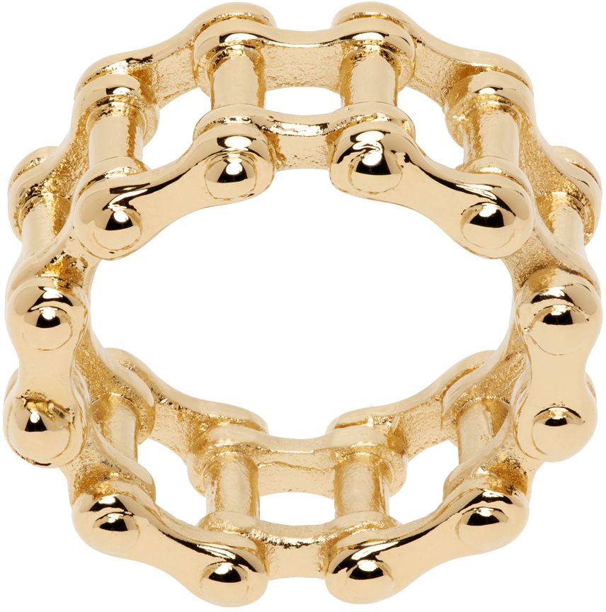 In Gold We Trust Paris Gold Band Ring In 18k Gold