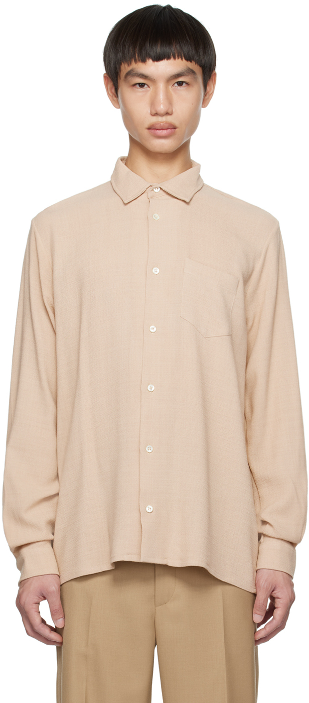 Tan Hampus Shirt by Séfr on Sale