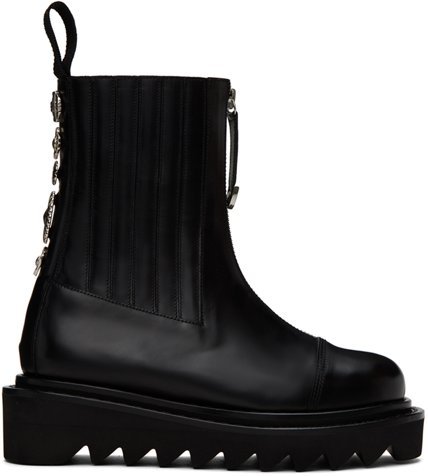 Black Zip Boots