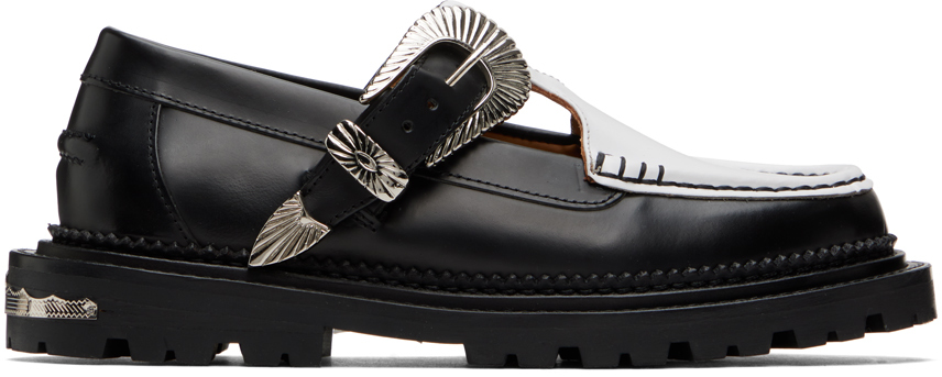 Black & White Hardware Loafers