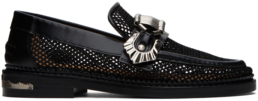 Toga Ssense Exclusive Black Hardware Loafers In Aj1184 Black