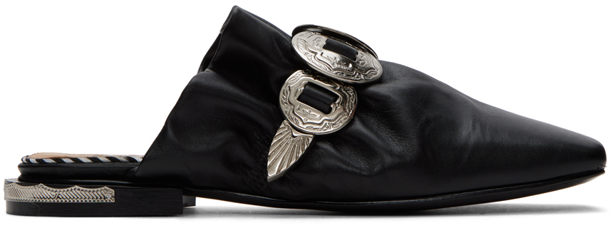 Toga Ssense Exclusive Black Hardware Loafers In Aj1165 Black