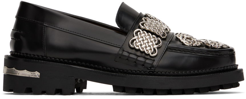 SSENSE Exclusive Black Embellished Loafers