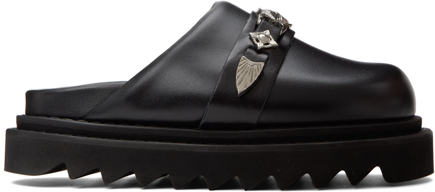 Toga Ssense Exclusive Black Hardware Loafers In Aj1280 Black