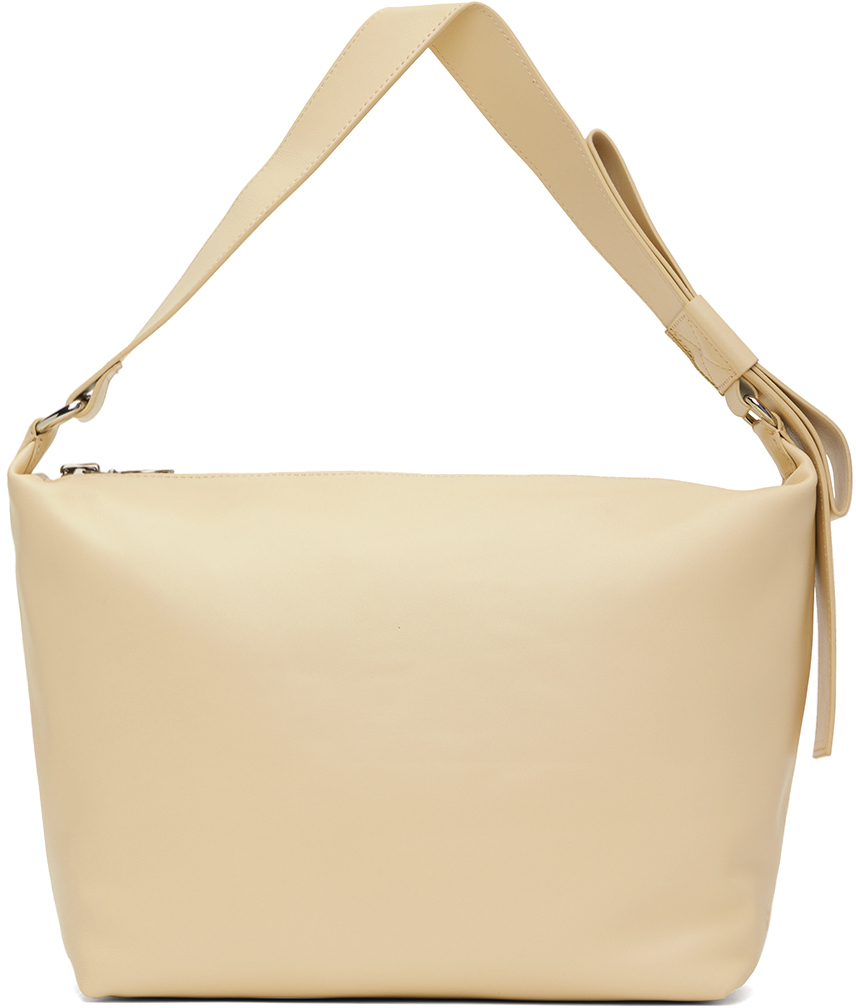 SSENSE Exclusive Beige XL Bow Pouch Bag