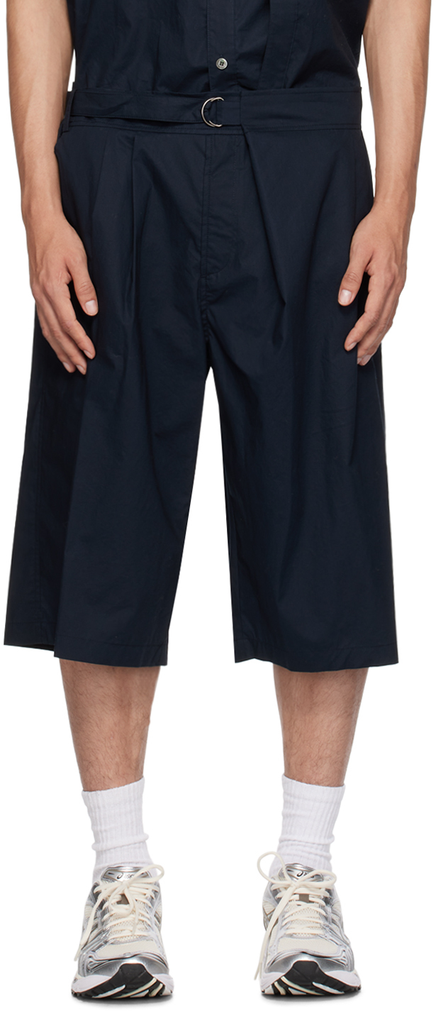 Le17septembre Navy Wrap Shorts