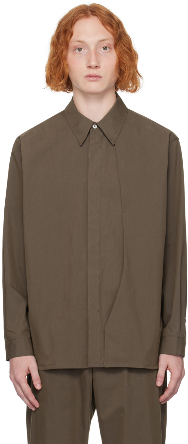 Le17septembre Brown Layered Shirt