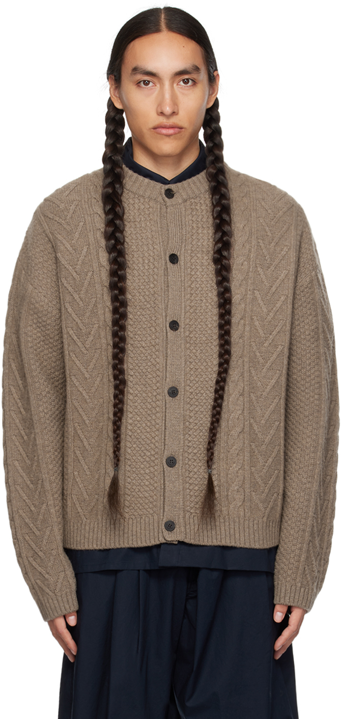 Le17septembre Brown Twisted Cardigan