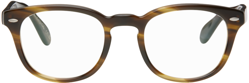 Shop Oliver Peoples Tortoiseshell Sheldrake Glasses
