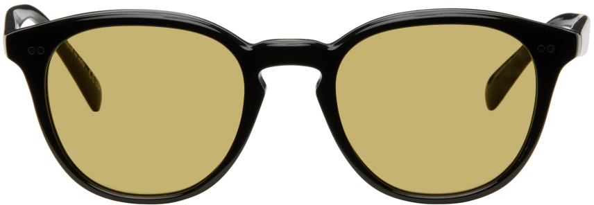 Oliver Peoples Black Desmon Sunglasses In Black Mustard
