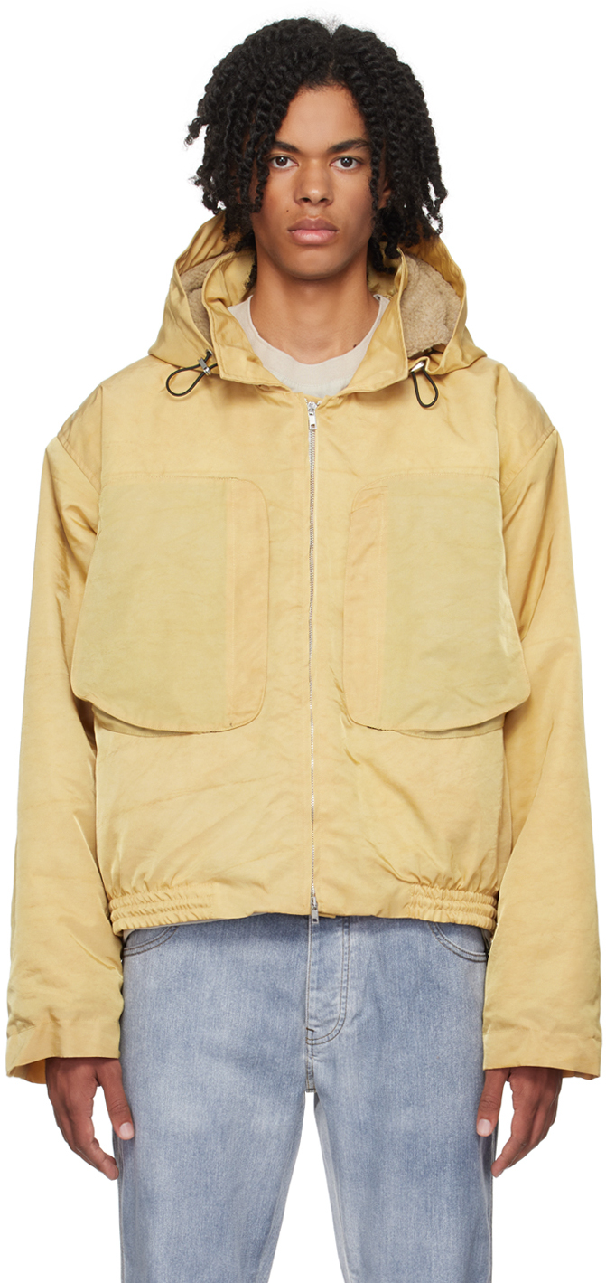 Ranra Yellow List Jacket In Sand