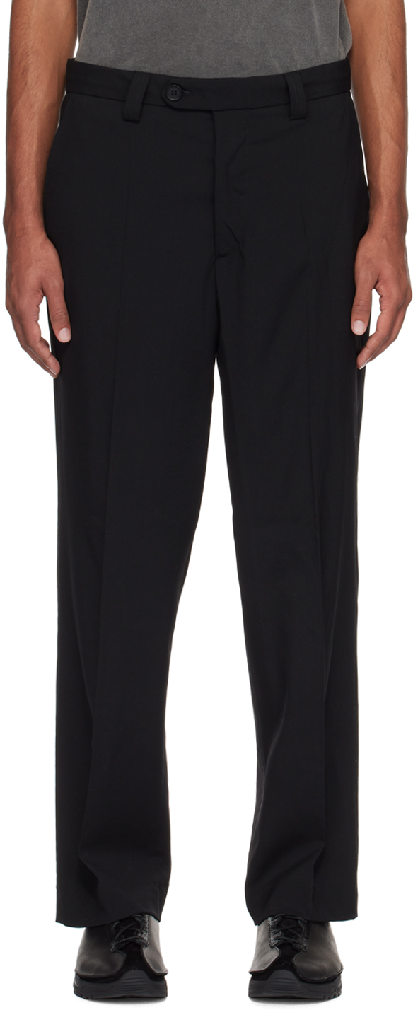 mfpen Black Studio Trousers | Smart Closet