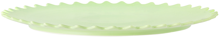 Fazeek Green Zigzag Platter In Mint