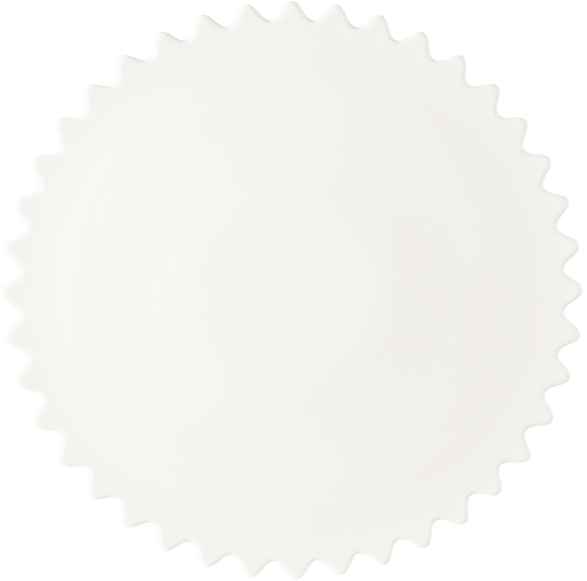 Fazeek White Zigzag Platter