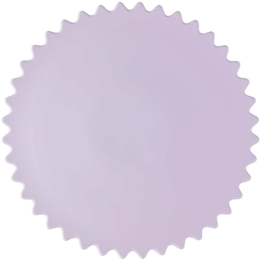 Fazeek Purple Zigzag Platter In Lilac
