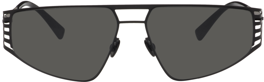 Mykita Black Bernhard Willhelm Edition Studio 8.1 Sunglasses In Black Dark Grey
