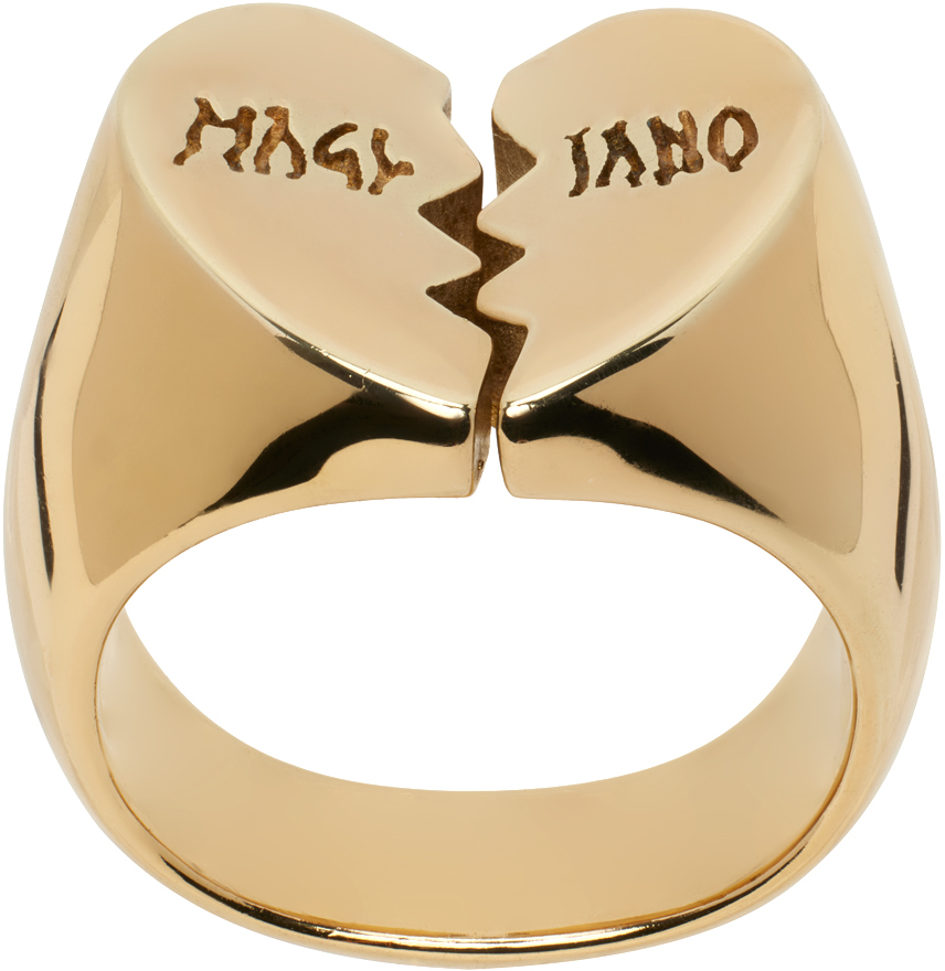 magliano Golden Broken Heart Ring | hartwellspremium.com