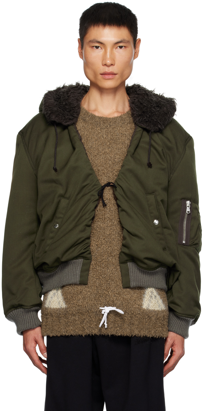 Magliano Green Hooded Bomber Jacket | Smart Closet