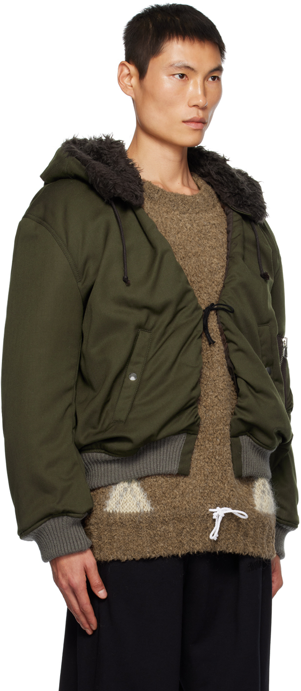 Magliano Green Hooded Bomber Jacket | Smart Closet