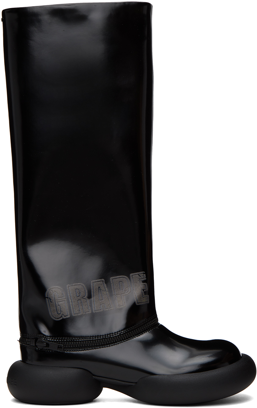 Grape Black Detachable Boots