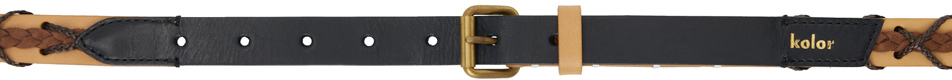 Kolor Brown Leather Belt In A-brown