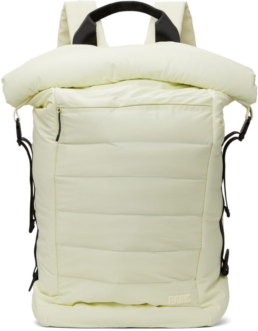 Yellow Bator Puffer Backpack by RAINS on Sale