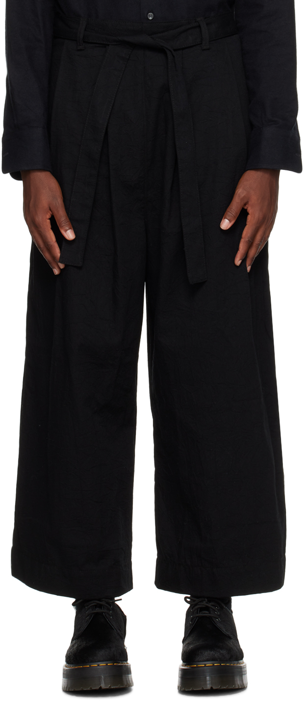 Naked And Famous Ssense Exclusive Black Trousers