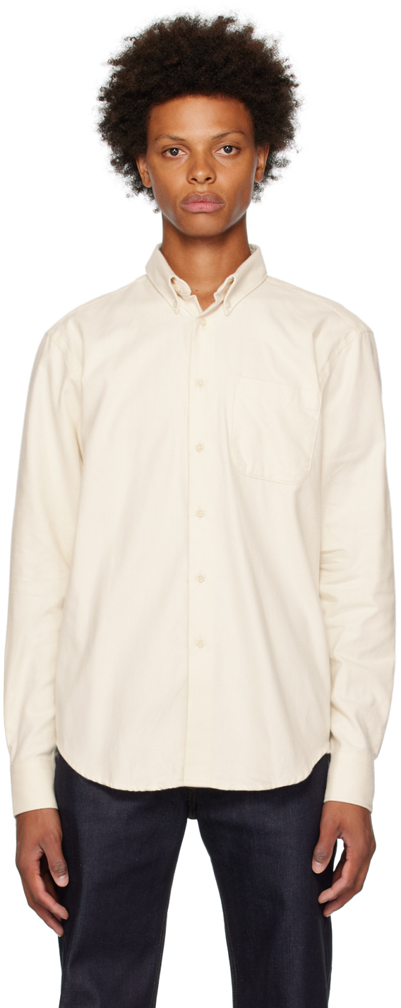 Naked And Famous Off-white Easy Shirt In Bone