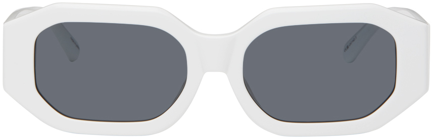 White Linda Farrow Edition Blake Sunglasses
