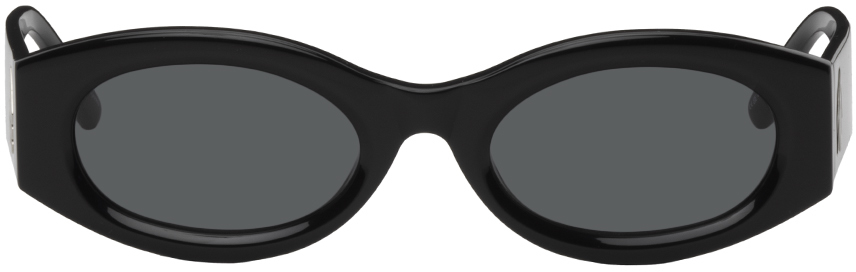 Black Linda Farrow Edition Berta Sunglasses