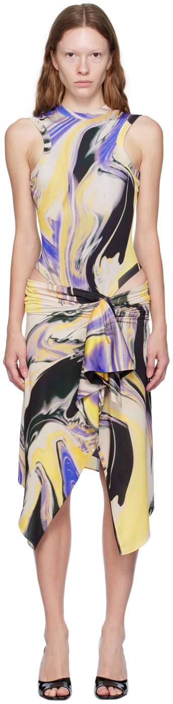 Multicolor Mirna Midi Dress