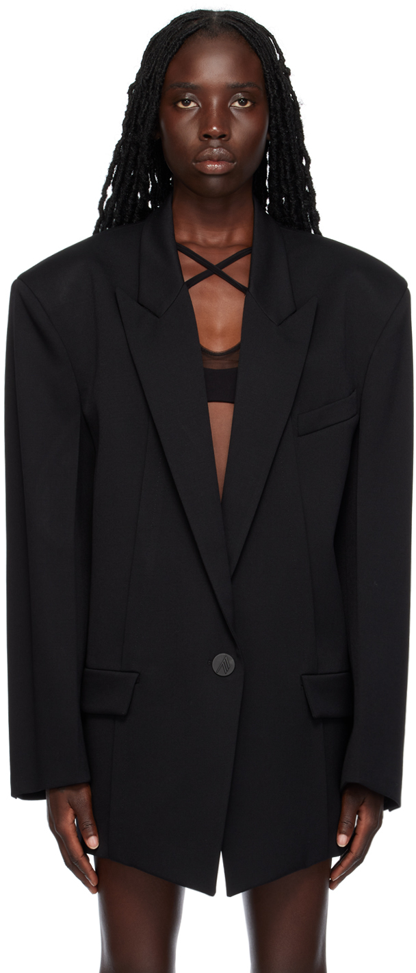 Attico Glen Blazer In 100 Black
