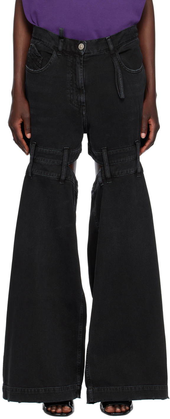 Attico Black Ashton Jeans In 100 Black
