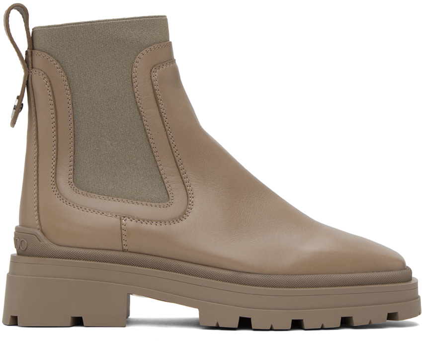 【関税込み】Jimmy Choo トープ Veronique 45 ブーツ Jimmy Chooのトープ Veronique 45 ブーツがセール中