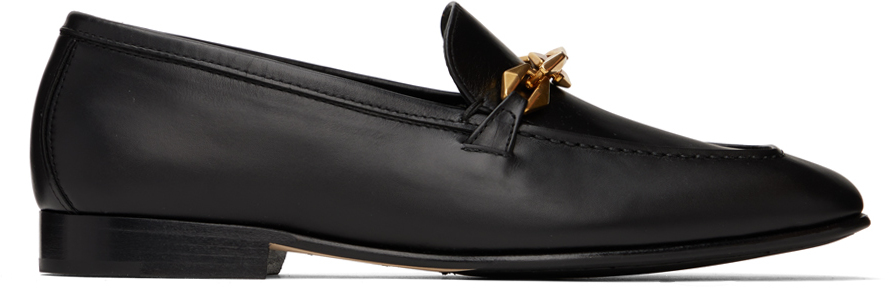 Jimmy Choo Diamond Tilda Chain-detail Loafers In Black