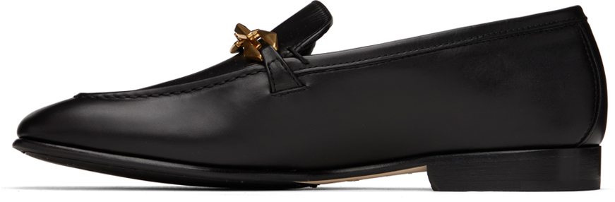 Jimmy Choo Diamond Tilda Chain-detail Loafers In Black