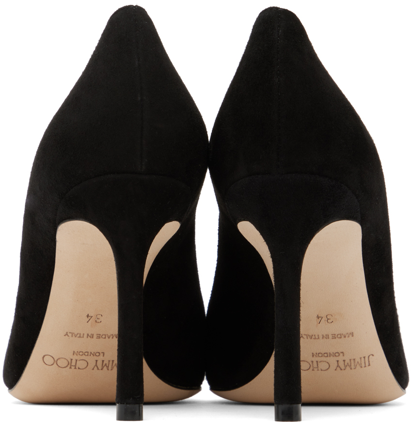Jimmy Choo Black Romy 85 Heels In Black