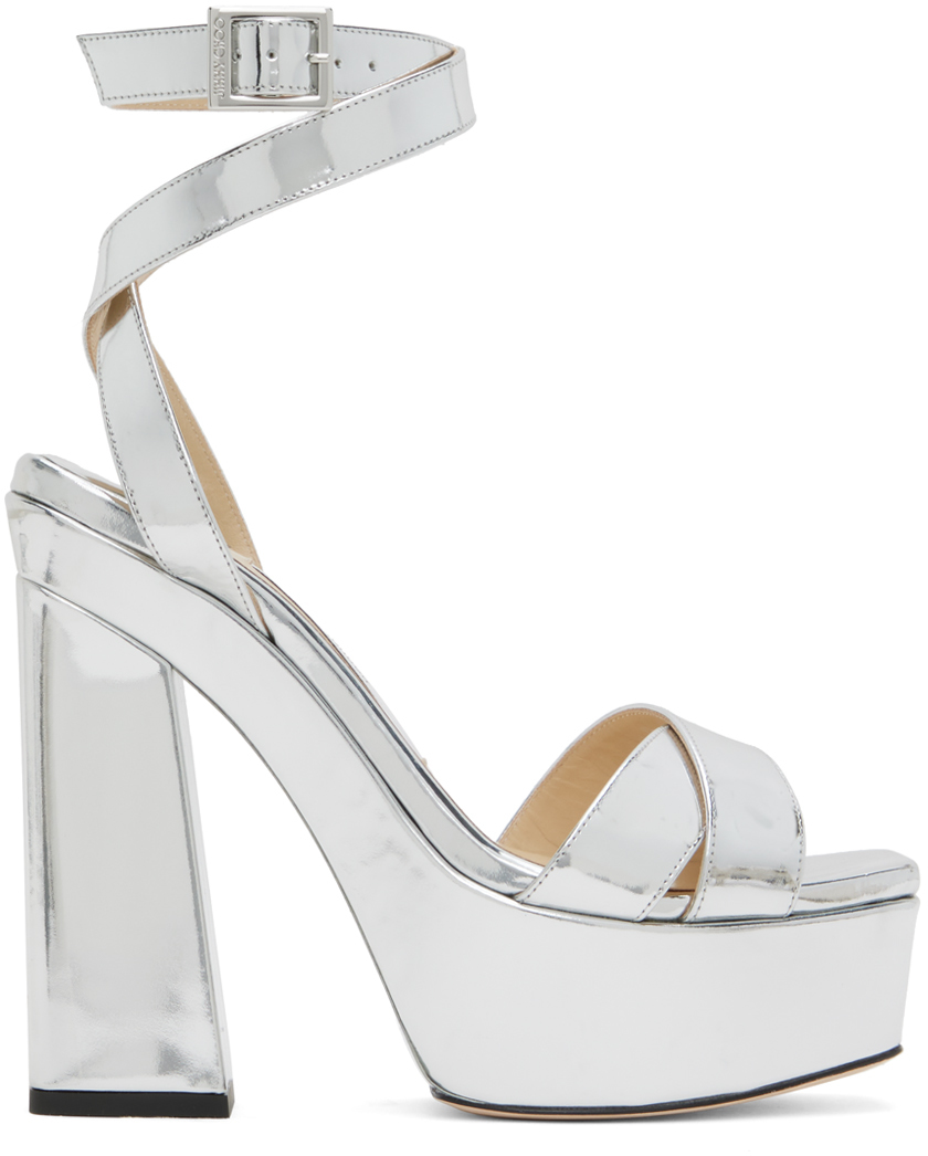 Jimmy Choo Aurelie 65mm metallic-finish Pumps - Farfetch