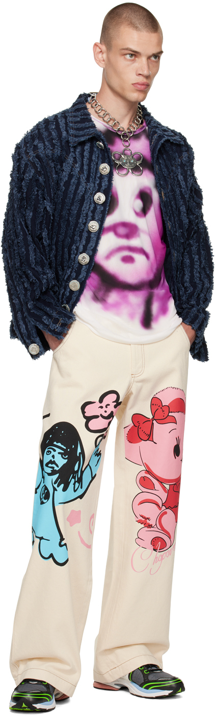 【関税込み】Chopova Lowena オフホワイト Bear ジーンズ Chopova Lowena Off-White Bear Jeans | Smart Closet